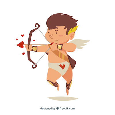 Cupid or Eros - the Greek god of love