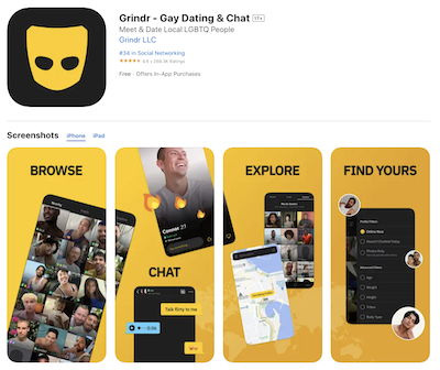 Grindr dating app