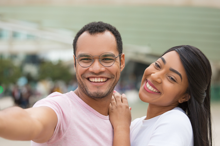 Latino couple