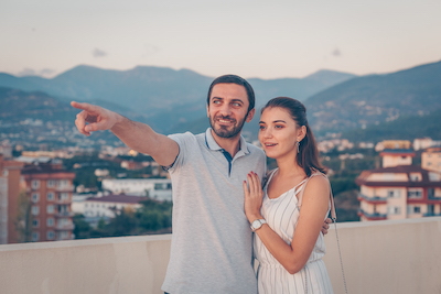 Bosnian couple, romantic